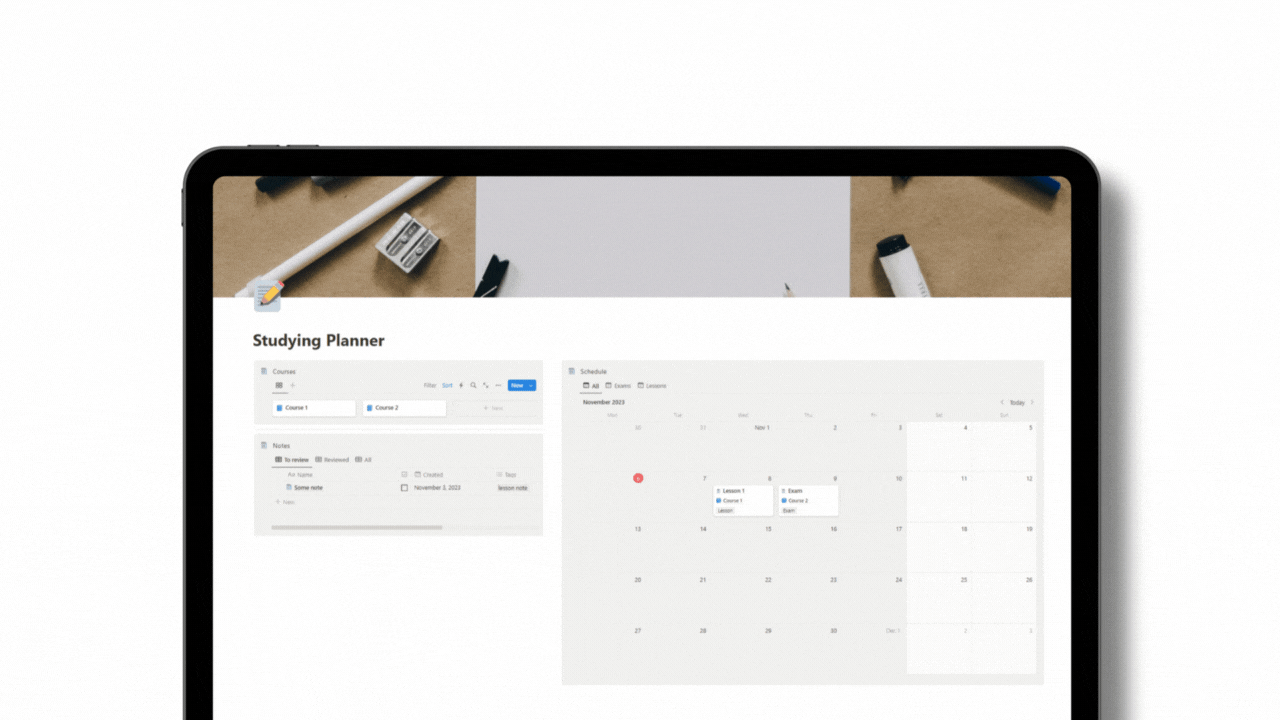 University Study Planner, Student Courses Tracker