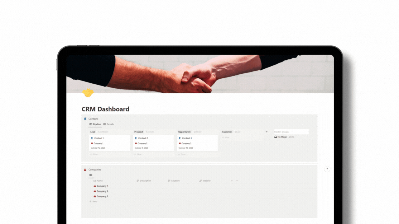CRM Dashboard